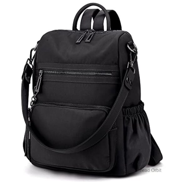 Convertible Vegan Leather Backpack Purse with Tassel, Laptop Compatible Travel main image 4